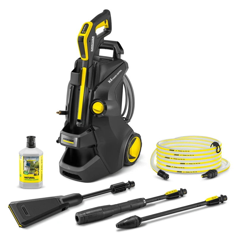 Kärcher high-pressure washer K 4 Power Control Flex eco!Booster, pressure: max. 130 bar, flow rate: 420 l/h, area: 30 m²/h, Power Control gun, flexible high-pressure hose, eco!Booster, dirt blaster