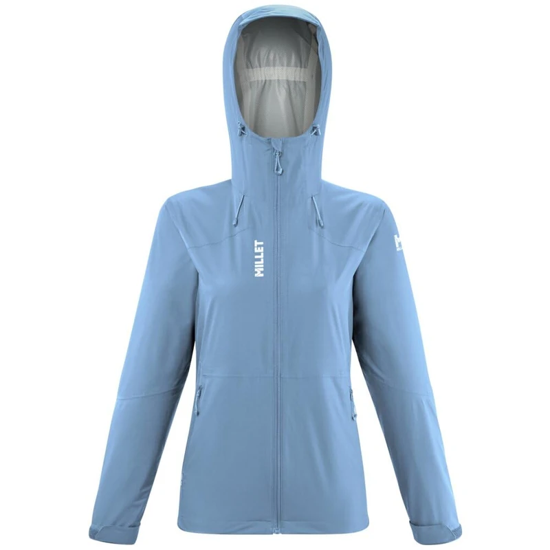 MILLET Waterproof Hiking Jacket FITZ ROY JKT W Woman Lightweight Adjustable And Breathable DRYEDGE Recycled