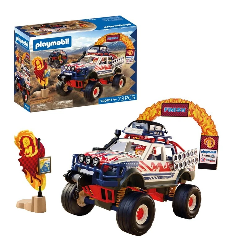 Playmobil | Cars | Offroad Truck | Off-road vehicle with winch and bridge plates | toy car for children aged 4 and up | 72061 - Image 1