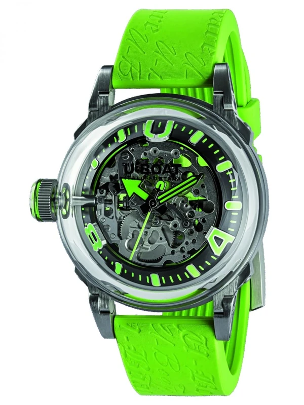 U-Boat BOAT 3344 Wristwatch - 44mm Case, 5ATM, Black-Green