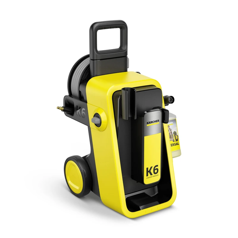 Kärcher pressure washer K 6 Comfort Premium, pressure: 160 bar, flow: 510 l/h, surface: 50 m²/h, weight: 18.2 kg, extra flexible high pressure hose, high pressure hose reel, 4-in-1 Multi Jet