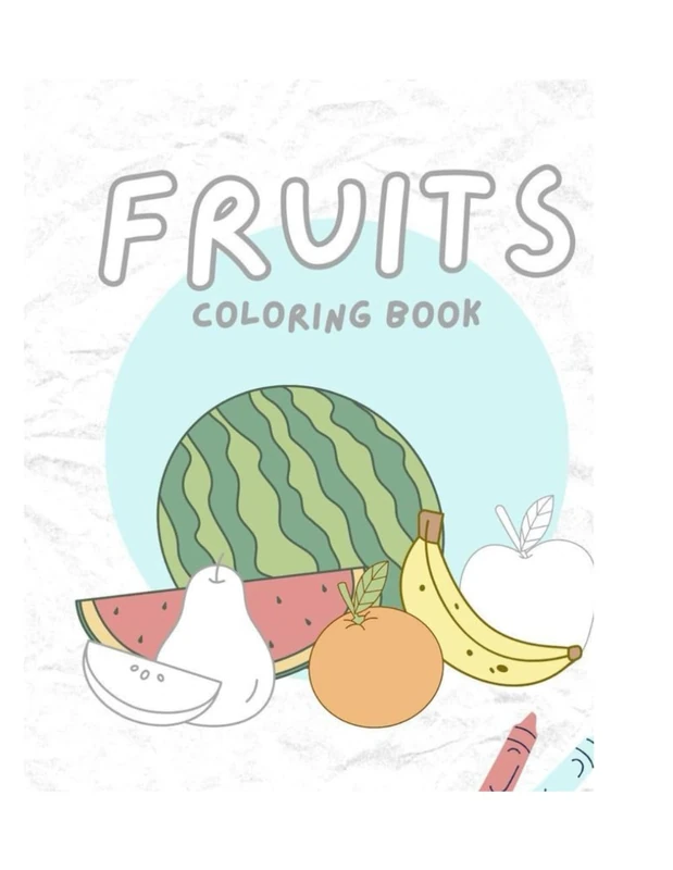 fruits colouring book