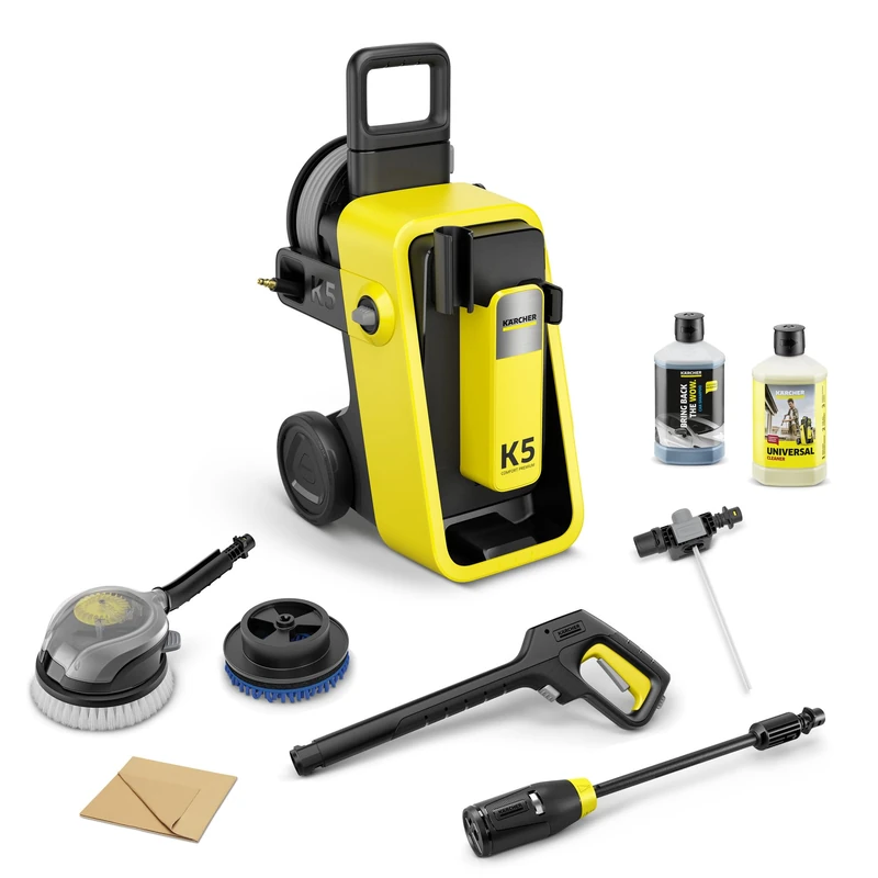 Kärcher pressure washer K 5 Comfort Premium Car, pressure: 145 bar, flow rate: 500 l/h, area: 40 m²/h, weight: 18.2 kg, Extra Flexible High Pressure Hose, Hose Reel, 4-in-1 Multi Jet, Car Kit