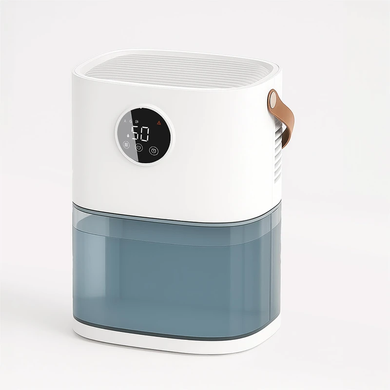 Prem-i-air Smart Dehumidifier 1.9L Tank, 430ml/day, 55W Low Power, Auto RH Sensor, Sleep/Turbo Modes, Quiet 47dB, Timer, Colour Lights, Full Tank Alert, Auto Defrost, ABS Design