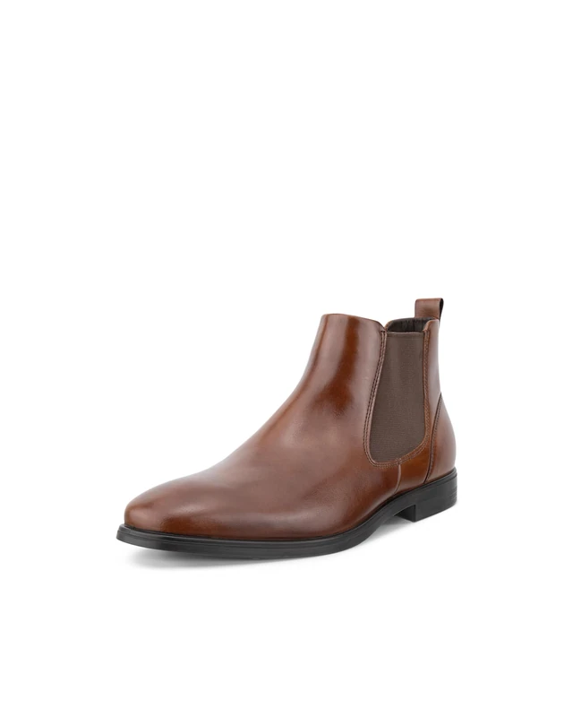 ECCO Men's Melbourne Chelsea Boots, camel, 9 UK