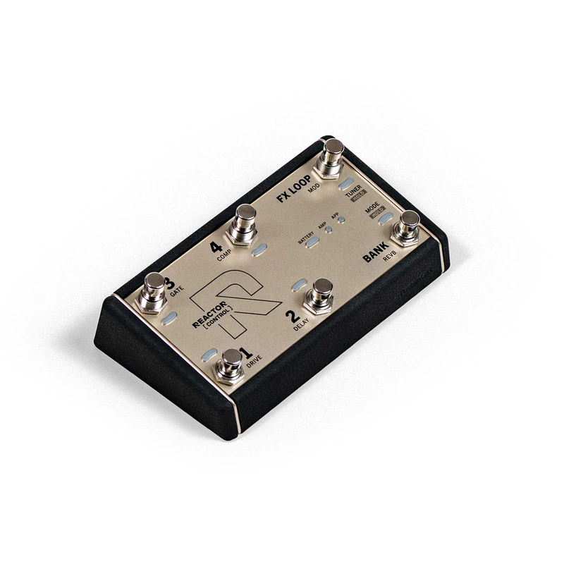 Positive Grid REACTOR Control – Official Wireless Footswitch for REACTOR Amps, 6 Steel Footswitches, Bluetooth, Expression Pedal Input, 40+ Hour Battery - Image 1