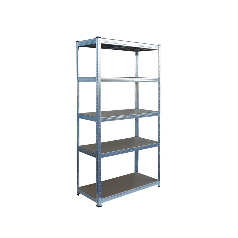 Relaxdays Heavy-Duty Steel Shelving, 5 Shelves, 180x90x40 cm, Up to 875 kg, Silver for Cellar & Garage
