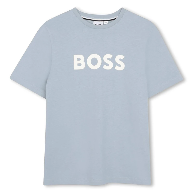 BOSS Kids Logo T-Shirt Pale Blue 16 Years