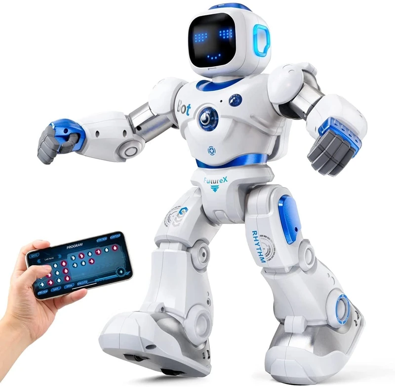 Ruko 1088 Smart Robots for Kids, Large Programmable Interactive RC Robot with Voice Control, APP Control, Present for 4 5 6 7 8 9 Years Old Kids Boys and Girls