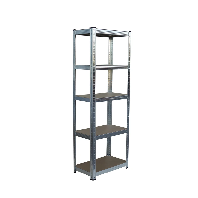 Relaxdays Heavy-Duty 5-Tier Steel Shelving Unit, 180 x 50 x 30 cm, Silver, up to 875 kg for Cellar & Garage