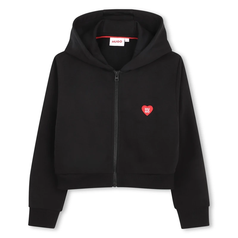 HUGO Cardigan Sweater Girl's, Black, 12 Years