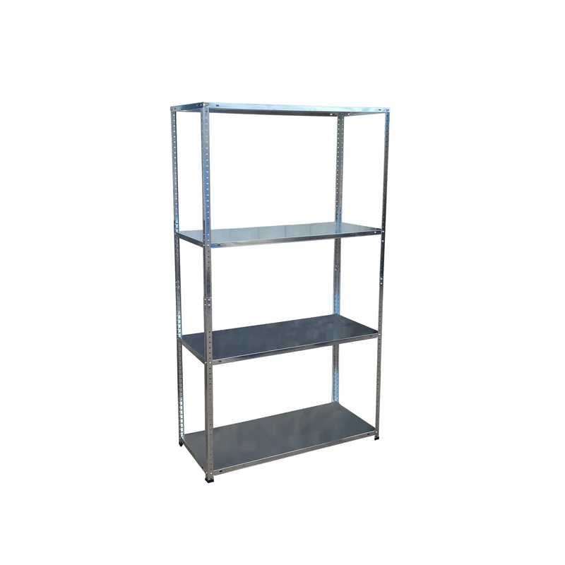 Relaxdays Steel Storage Rack, Heavy-Duty, 4 Shelves, Garage & Workshop, 145x75x30 cm, Silver