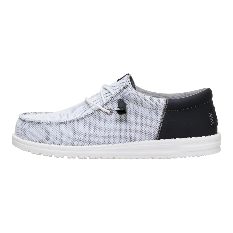 HEYDUDE - Men's Wally Funk Craft Mesh White - Slip-On Shoes - Loafer Style - 12 UK