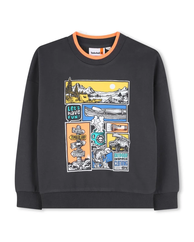 Timberland Sweatshirt Boy's, Grey, 6 Years - Image 1