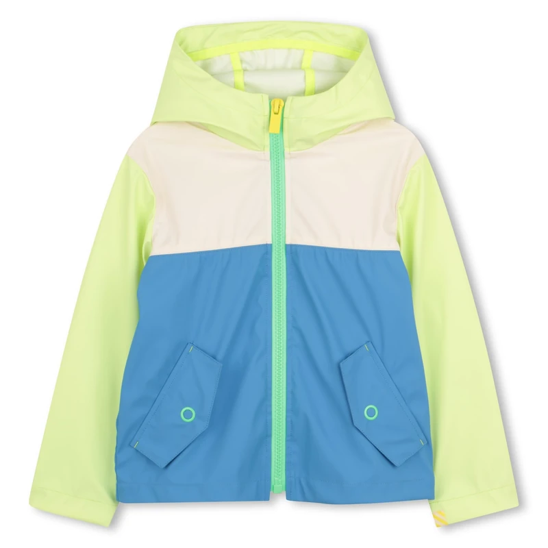Billieblush Hooded Windbreaker Boy's, Green, 3 Years