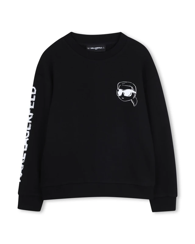 KARL LAGERFELD Sweatshirt Boy's, Black, 4 Years - Image 1