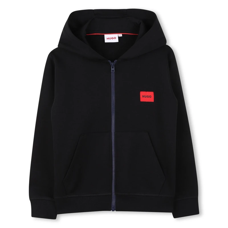 HUGO Cardigan Sweater Boy's, Black, 6 Years