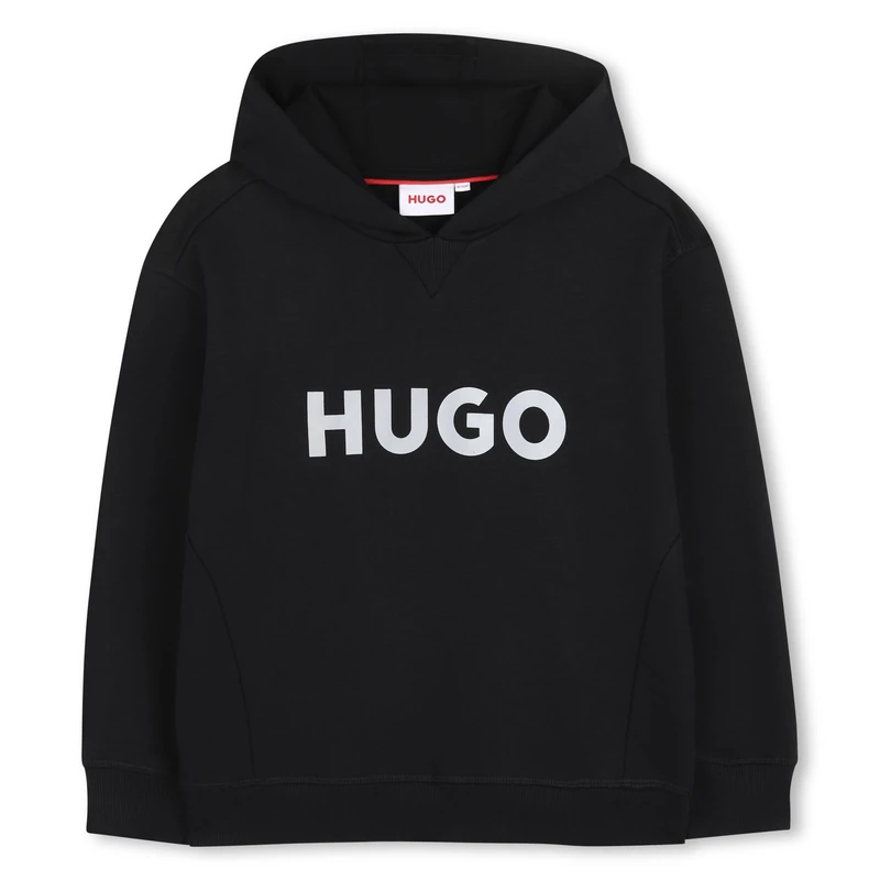 HUGO Hooded Sweatshirt Boy's, Black, 8 Years