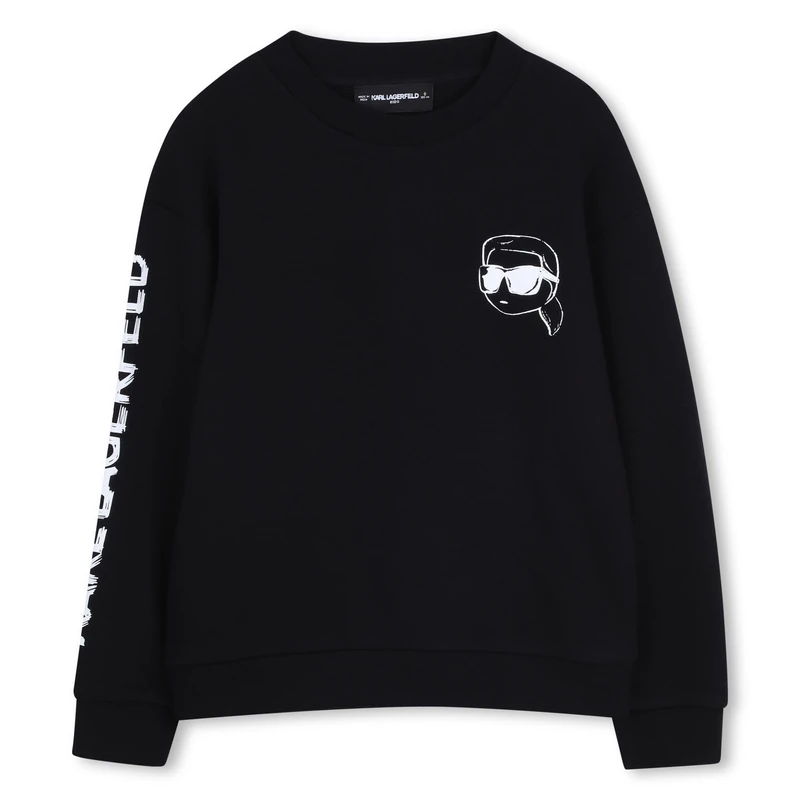 KARL LAGERFELD Sweatshirt Boy's, Black, 10 Years