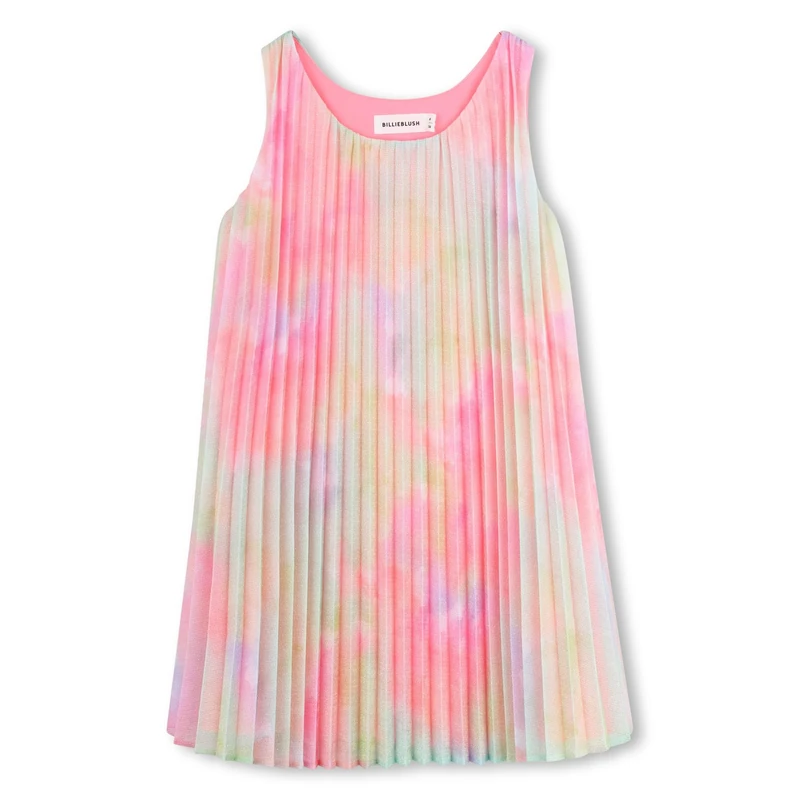 Billieblush Pleated Dress Girl's, Multicolor, 4 Years