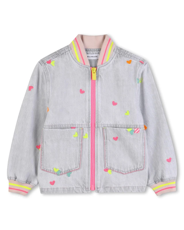 Billieblush Denim Jacket Girl's, Grey, 8 Years - Image 1