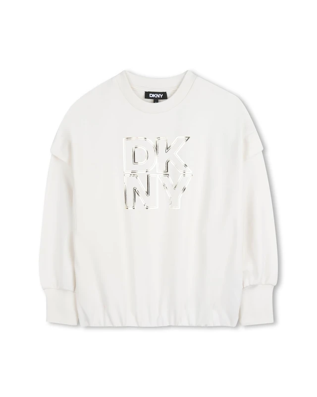 DKNY Sweatshirt Girl's, Yellow, 4 Years - Image 1