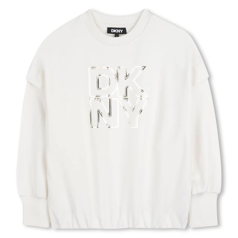 DKNY Sweatshirt Girl's, Yellow, 8 Years