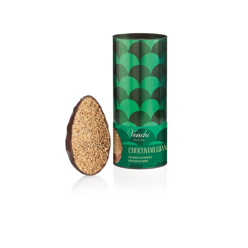 Venchi - Chocoviar Gianduja Chocolate Egg, 330 Gr, with "Piedmont Hazelnut", No Surprise, Gluten Free, Venchi Easter Collection, Gift Idea