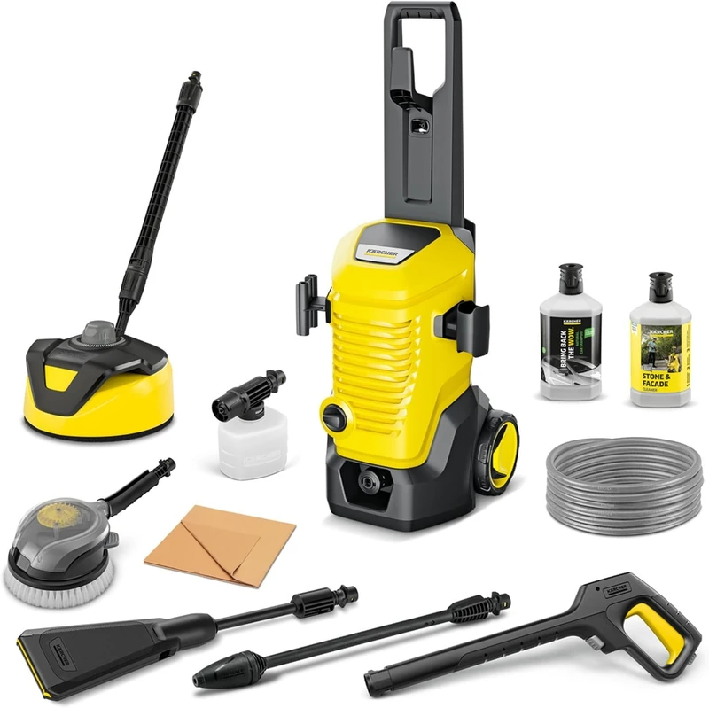 Kärcher high-pressure washer K 5 WCM Flex eco!Booster Car & Home, pressure: max. 145 bar, flow rate: 500 l/h, coverage: 40 m²/h, weight: 12.5 kg, high-pressure hose, eco!Booster, Car & Home Kit - Image 1