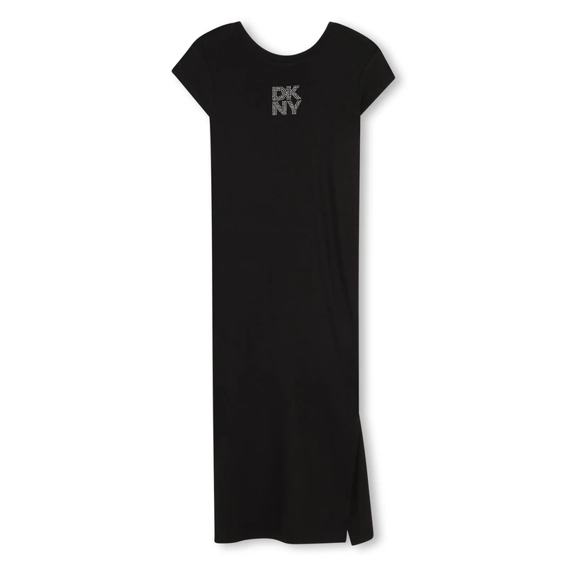 DKNY Sleeve Dress Girl's, Black, 14 Years
