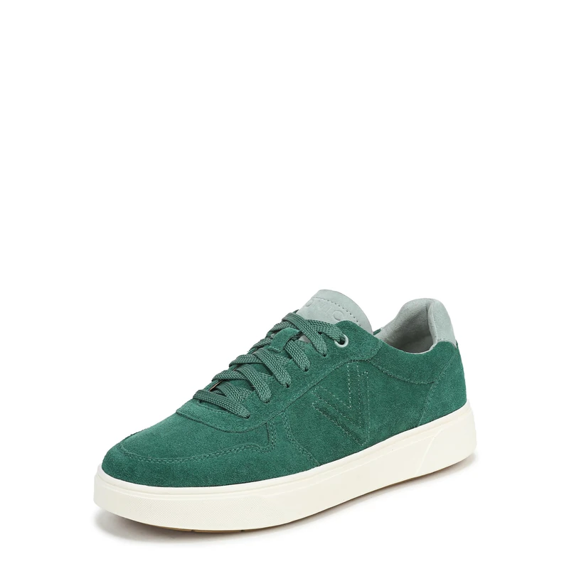 Vionic Women's Robin Lace-Up Trainers, Posy Green Suede, Wide Fit, UK 6