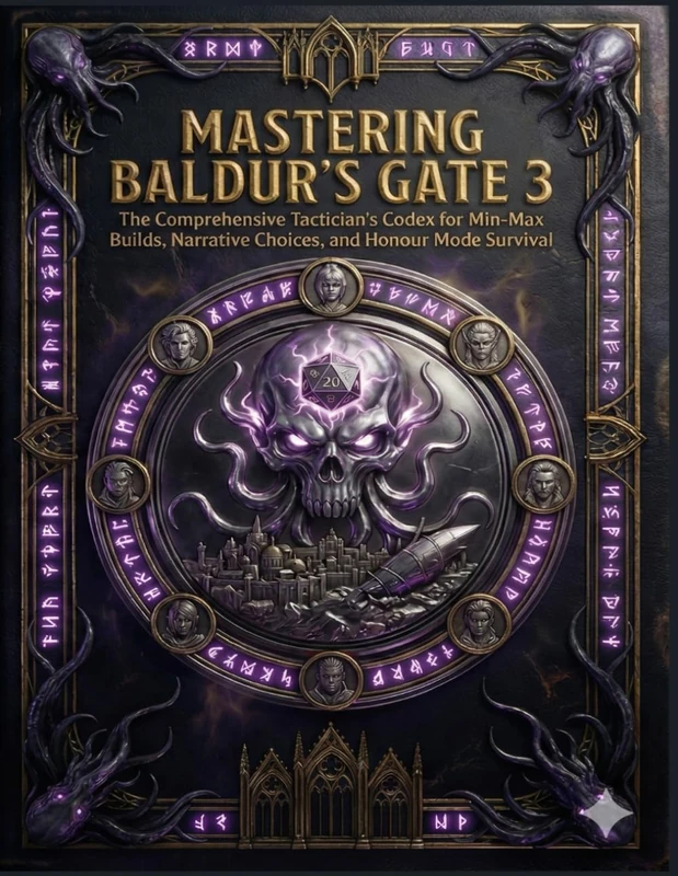 MASTERING BALDUR'S GATE 3: The Comprehensive Tactician's Codex for Min-Max Builds, Narrative Choices, and Honour Mode Survival