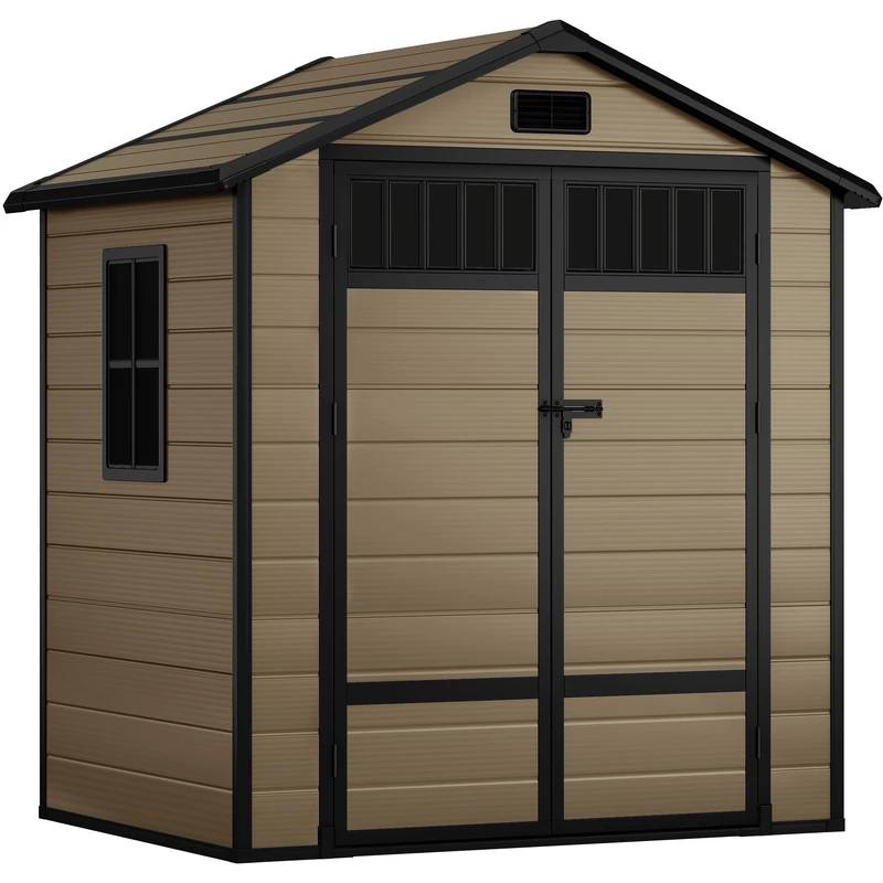 YITAHOME 6x4.4FT Resin Garden Shed - Outdoor Storage