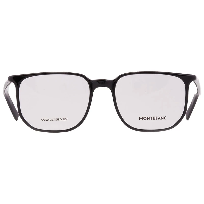 MONTBLANC Eyeglasses Black-black-transparent/Lens Height: 43,00 Lens Diagonal: 59,50 Shape Description: Rectangular/Squared