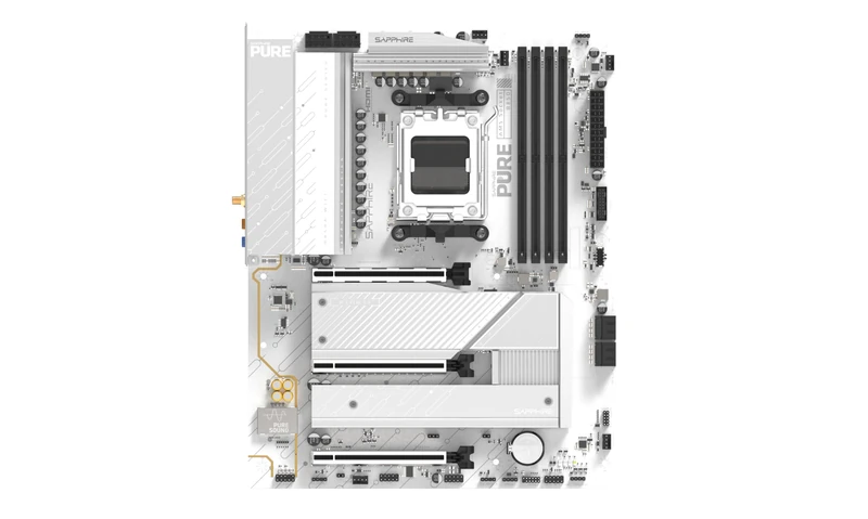 Sapphire AMD AM5 ATX Pure B850A WIFI7 52123-11-40G Motherboard - Image 1
