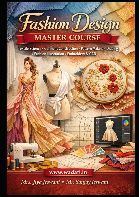 Fashion Design Master Course: Textile Science, Garment Construction, Pattern Making, Draping, Fashion Illustration, Embroidery & CAD – Complete Professional Guide (Fashion Design Professional Series)