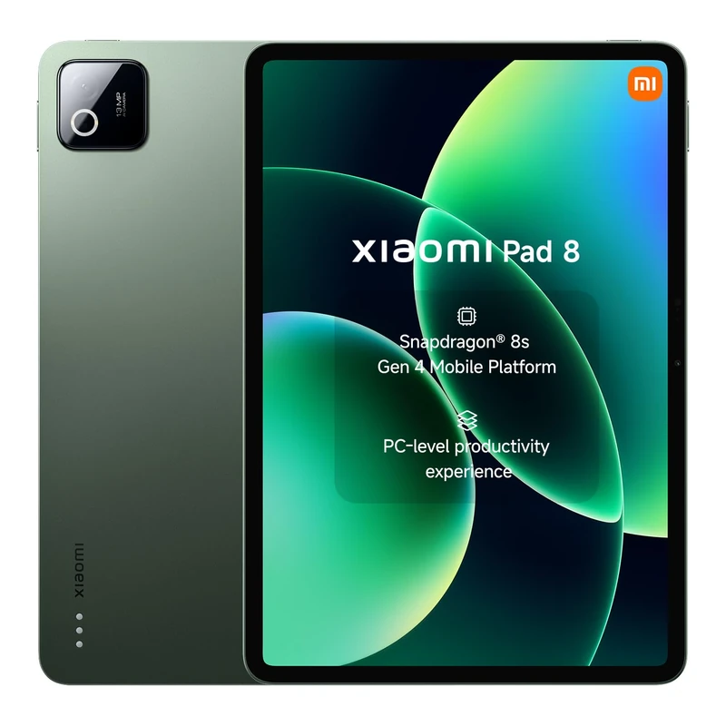 XIAOMI Pad 8, 11.2 Inch Tablet 8+128 GB, Snapdragon® 8s Gen 4 Mobile Platform, Massive 9200mAh (typ) Battery, 144HZ Crystal Clear Display, HyperAI, Pine Green, Warranty 3 years, Charger Not Included