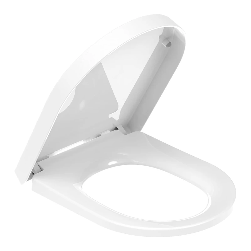 YEAUPE PRO Premium D-Shape Toilet Seat | Soft Close Duroplast Seat | Quick Release | Strong & Hygienic Design