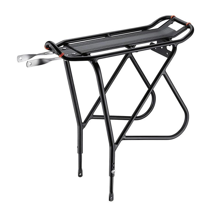 Ibera Bike Rack – Bicycle Touring Carrier with Fender Board, Frame-Mounted for Heavier Top & Side Loads, Height Adjustable for 26"-29" Frames, Non-Disc Brake