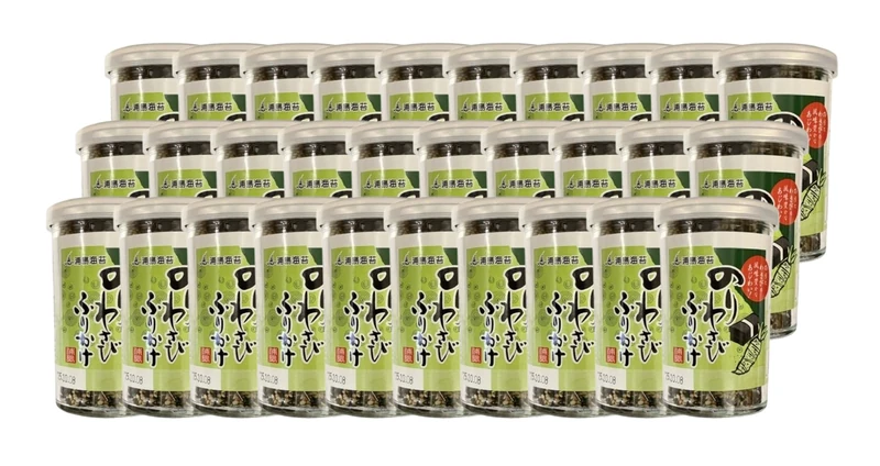 Urashima Nori Seaweed and Wasabi Furikake - Rice Topping 50g (Pack of 30) | Japanese Seaweed & Wasabi Rice Seasoning