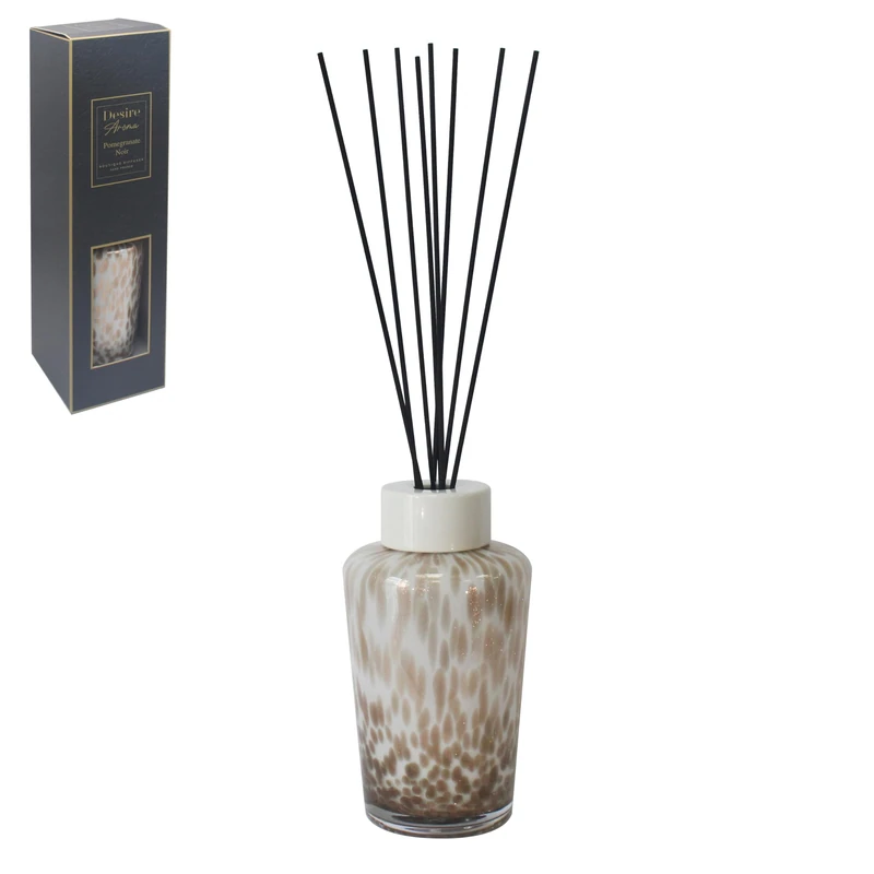 Lesser & Pavey Desire Aroma 2000ml Pomegranate Noir Diffusers For Home Fragrance & Air Freshener | Aromatherapy Reed Diffuser For Stress Relief | Lovely Room Accessories Gifts For Women And Men