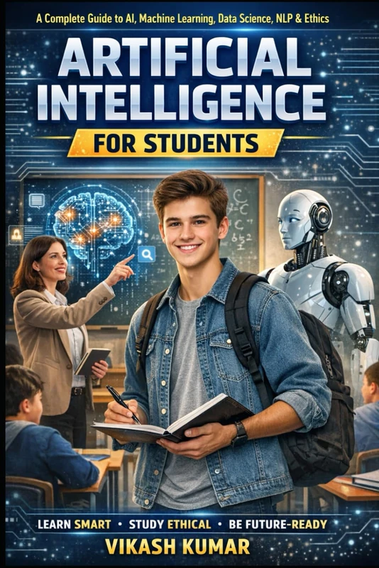 Artificial Intelligence for Students: A Complete Beginner-to-Advanced Guide on AI, Machine Learning, Data Science, NLP, Computer Vision & Ethics – Written in Simple Textbook Style