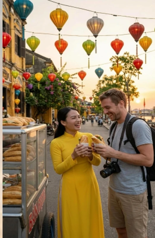 A Vietnamese Woman & A Tourist