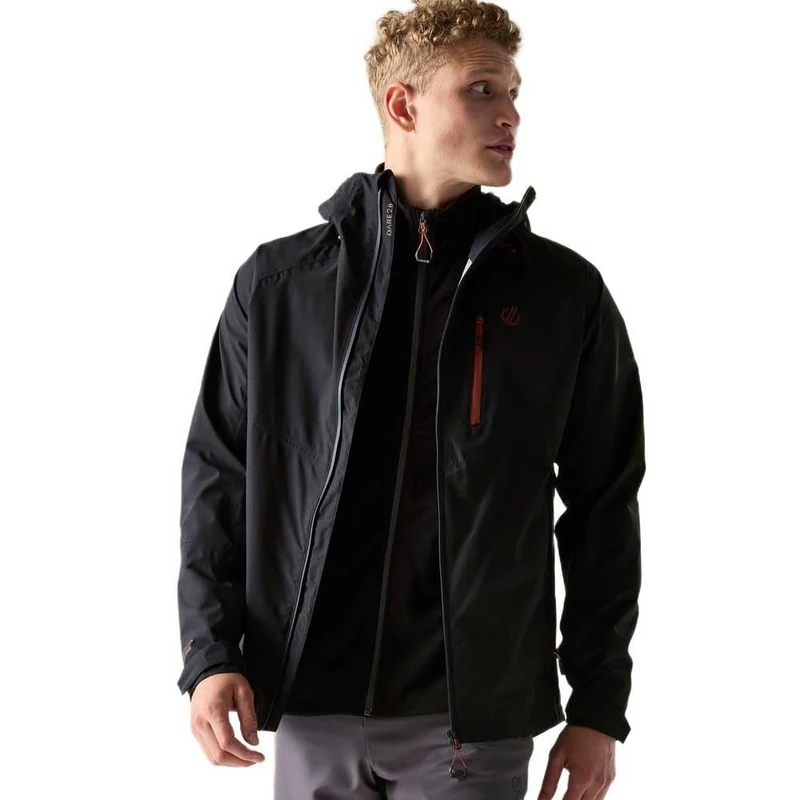 Dare2b Men's Breathe Out Hiking Jacket, Waterproof Windproof Breathable Walking Coat