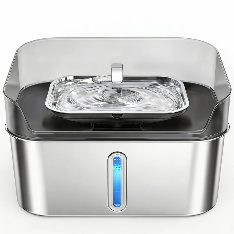 Dog Water Fountain, 2.1Gal/8L Dog Fountain for Medium to Large Dogs