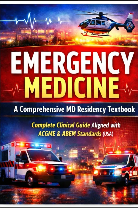 Emergency Medicine: A Comprehensive MD Residency Textbook Complete Clinical Guide Aligned with ACGME & ABEM Standards (USA) (Exam-Ready Medical Notes Series)
