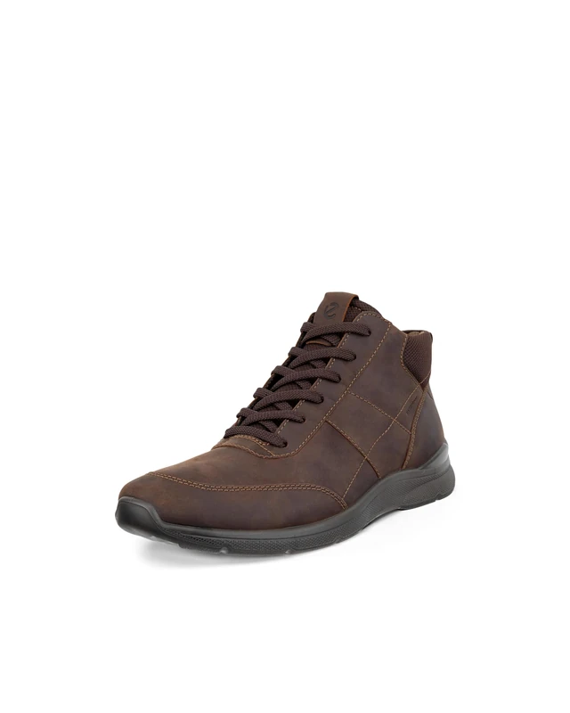 ECCO Men's IRVING ANKLE BOOT Waterproof and Side Zip Cocoa Brown 45