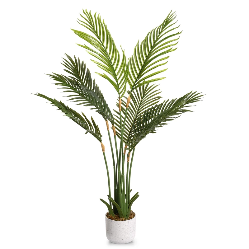 GarveeLife Artificial Areca Palm Tree Artificial Plant 105/110 cm Artificial Palm Tree Large Artificial Plant Like Real for Living Room and Office - Image 1