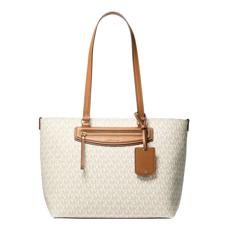 Michael Kors JET SET Medium leather travel tote bag with embossed logo