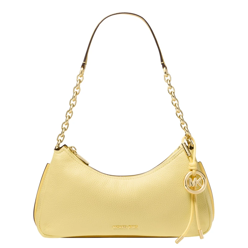 Michael Kors NOLITA Medium pebbled leather clutch bag with chain